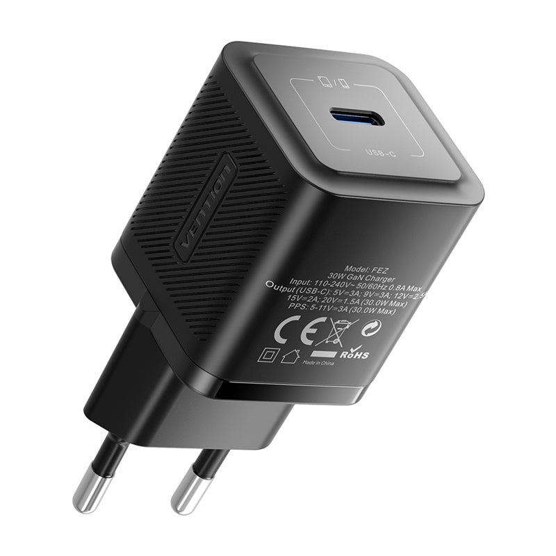 Vention FEZW0-EU USB-C GaN power charger (30W) (black)_2