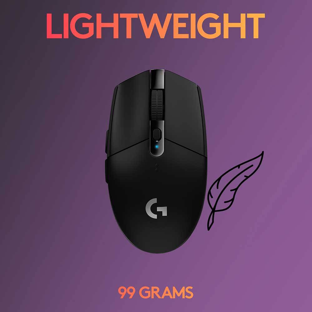 Rato Óptico Logitech G305 LightSpeed Wireless 12000DPI Preto