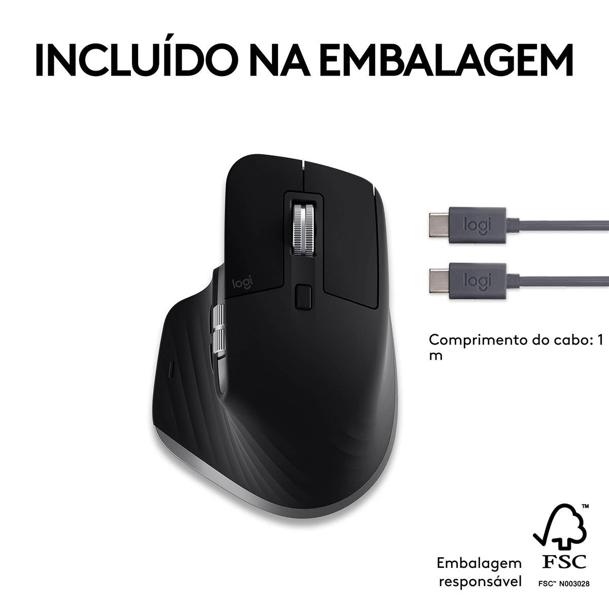 Rato Óptico Logitech MX Master 3s Wireless/Bluetooth 8000DPI Black
