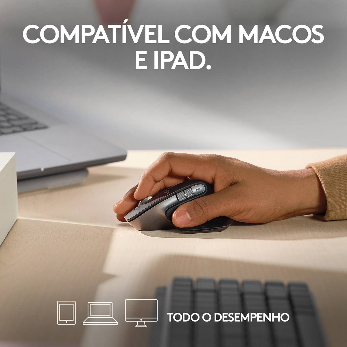 Rato Óptico Logitech MX Master 3s Wireless/Bluetooth 8000DPI Black