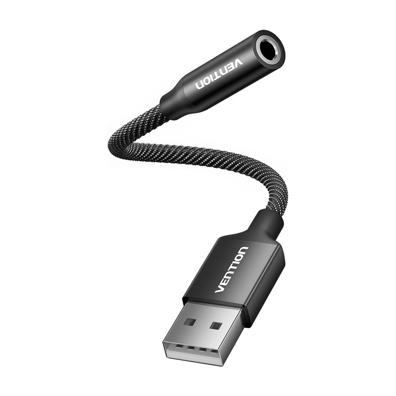 Single-port USB external sound card Vention Gome 0.25m (black)_1