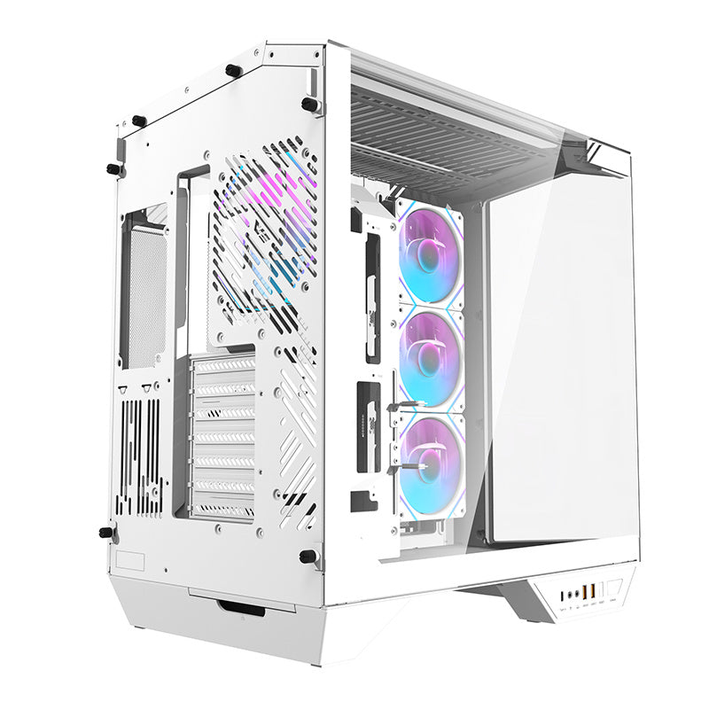 Darkflash DY470 computer case (white) + 4 fans + GPU bracket_1