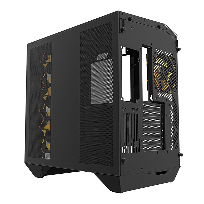Darkflash DY470 computer case (black) + 4 fans + GPU bracket_7