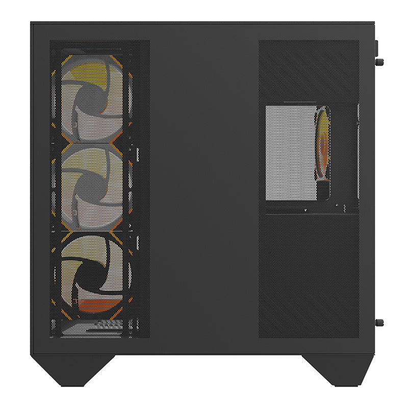 Darkflash DY470 computer case (black) + 4 fans + GPU bracket_8