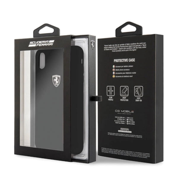 Ferrari Hardcase FEOSIHCI65BK iPhone Xs Max black/black Silicone Off track_5
