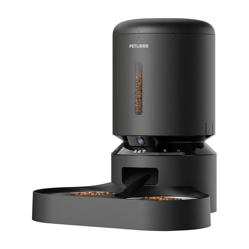 Petlibro Granary camera food dispenser with double bowl, 5L (black)_2