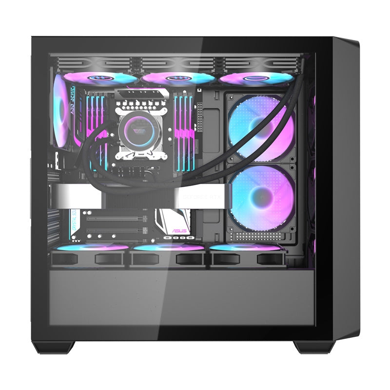 Darkflash DS900WD computer case (black) + 4 fans_4