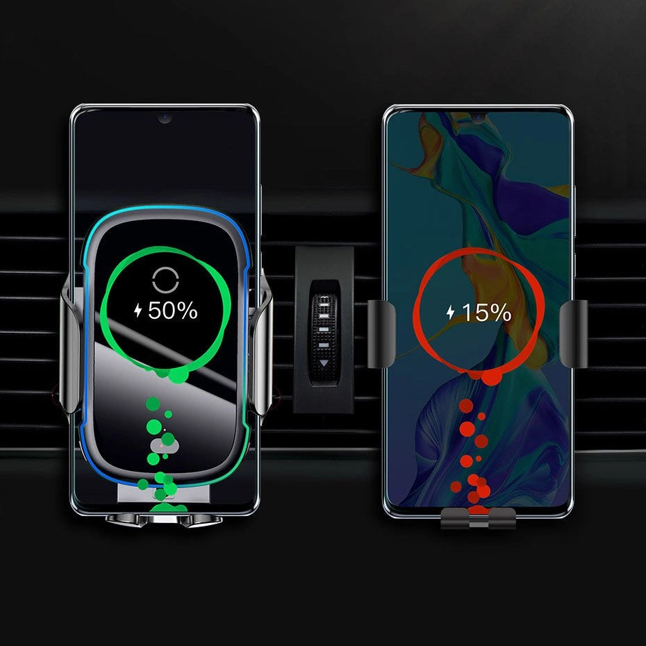 Baseus Automatic Electric Car Holder Qi Wireless Charger 15W Black (WXHW03-01)_12