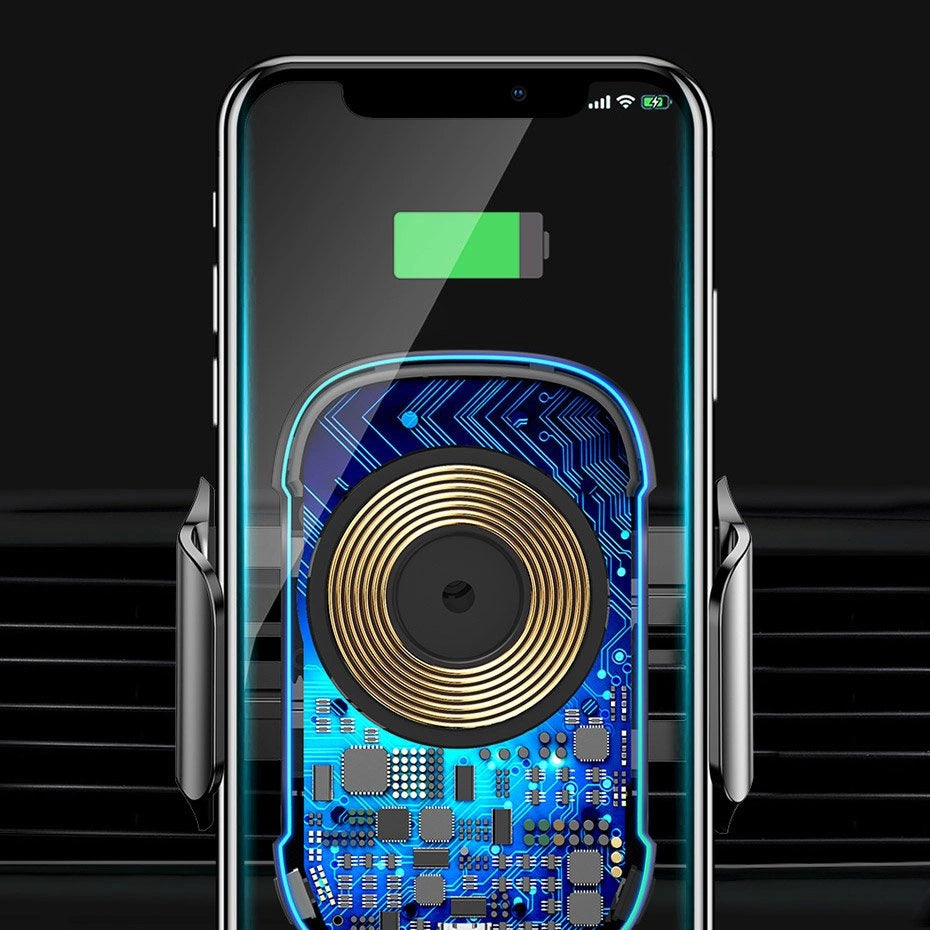 Baseus Automatic Electric Car Holder Qi Wireless Charger 15W Black (WXHW03-01)_18