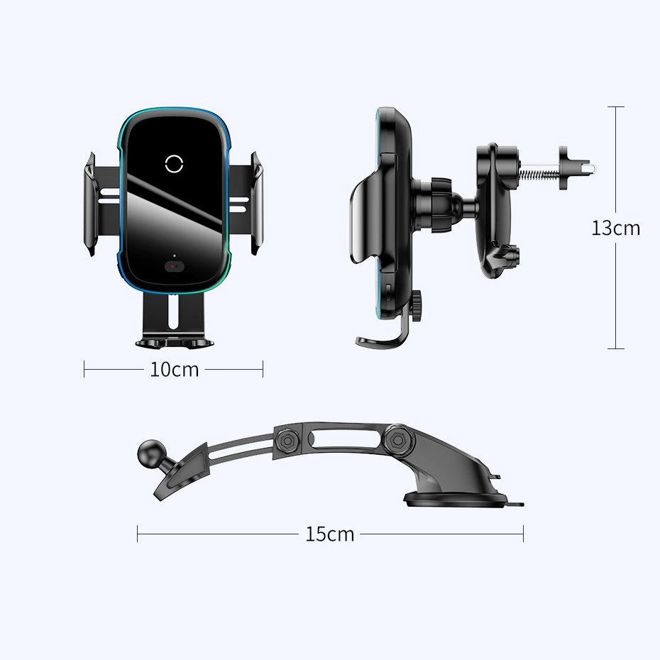 Baseus Automatic Electric Car Holder Qi Wireless Charger 15W Black (WXHW03-01)_22