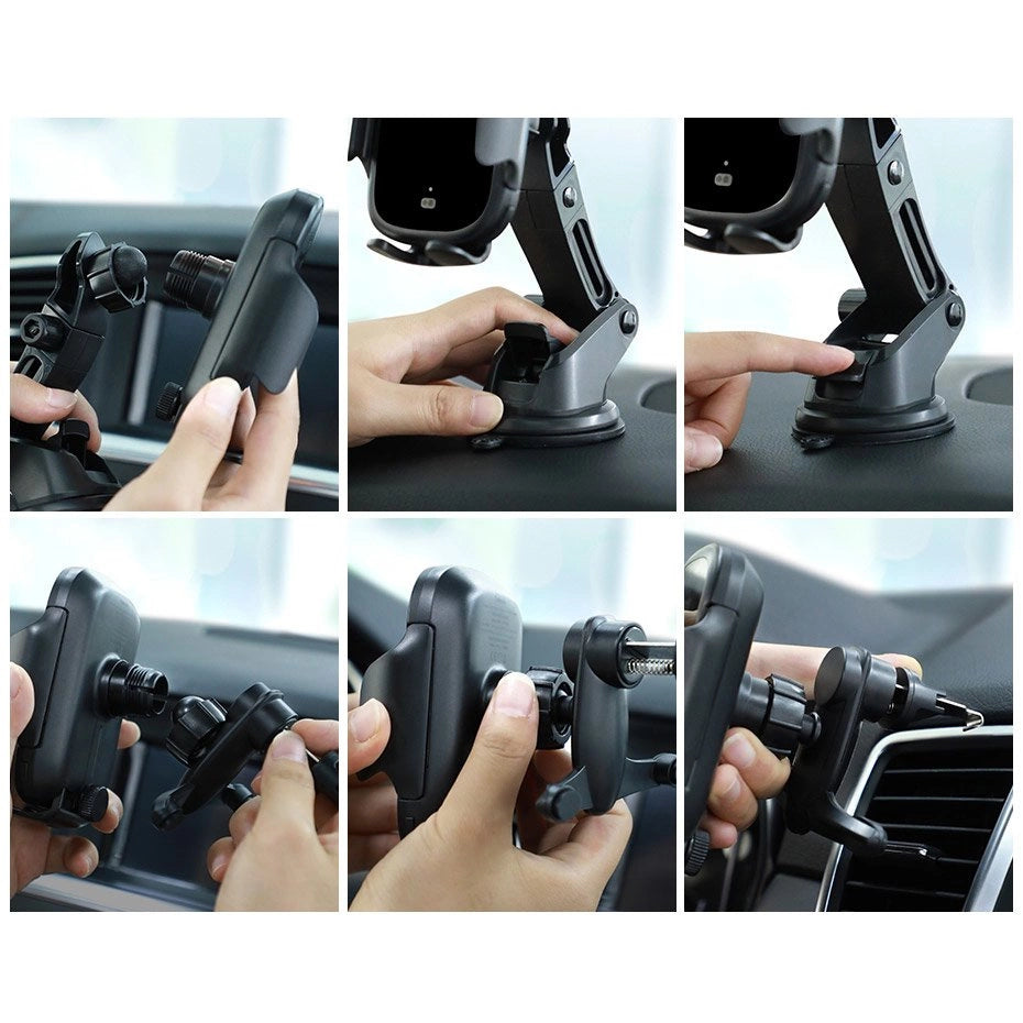 Baseus Automatic Electric Car Holder Qi Wireless Charger 15W Black (WXHW03-01)_23