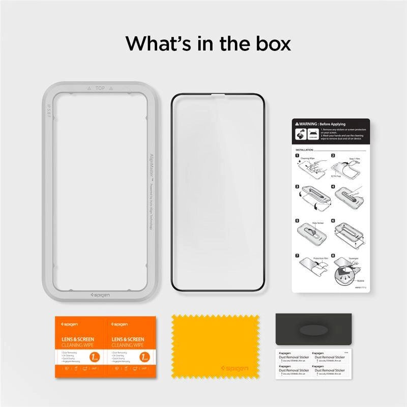 Spigen ALM Glass FC Tempered Glass for iPhone 11 / XR - Black_16