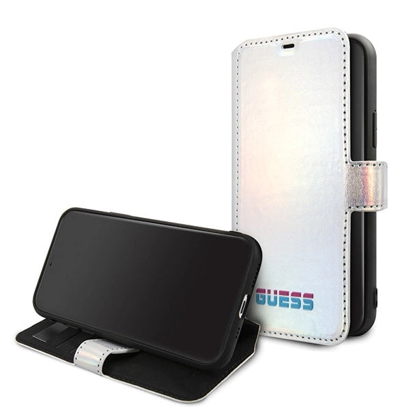 Guess GUFLBKN58BLD iPhone 11 Pro silver/silver book Iridescent_1