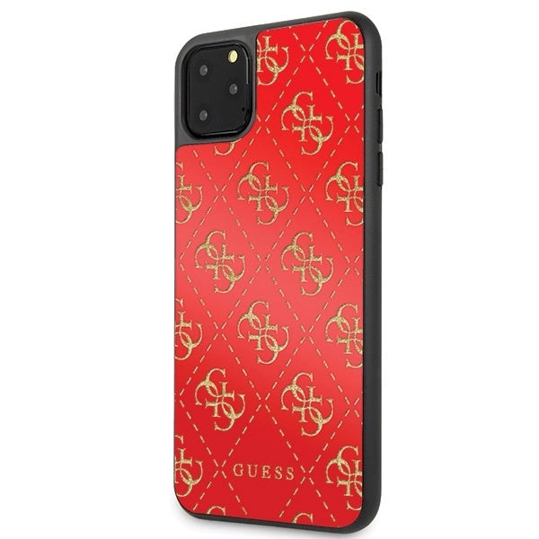 Guess GUHCN654GGPRE iPhone 11 Pro Max red/red hard case 4G Double Layer Glitter_1
