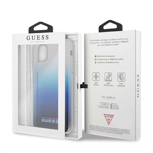 Guess GUHCN65DGCNA iPhone 11 Pro Max blue/gradient blue hard case California_6