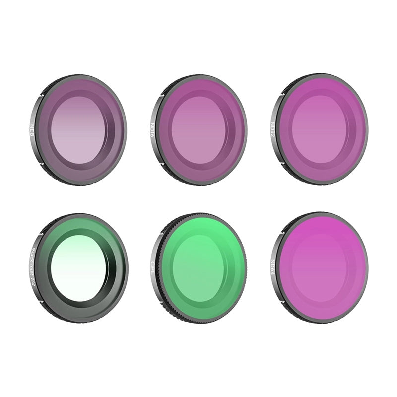 Set of 6 Sunnylife 1/4 Black Mist + CPL + ND8 + ND16 + ND32 + ND64 filters for Osmo Nano_0