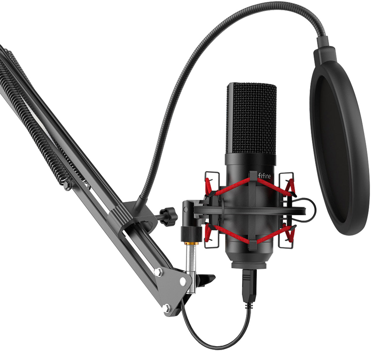 Condenser microphone with tripod Fifine T732 (black)_2
