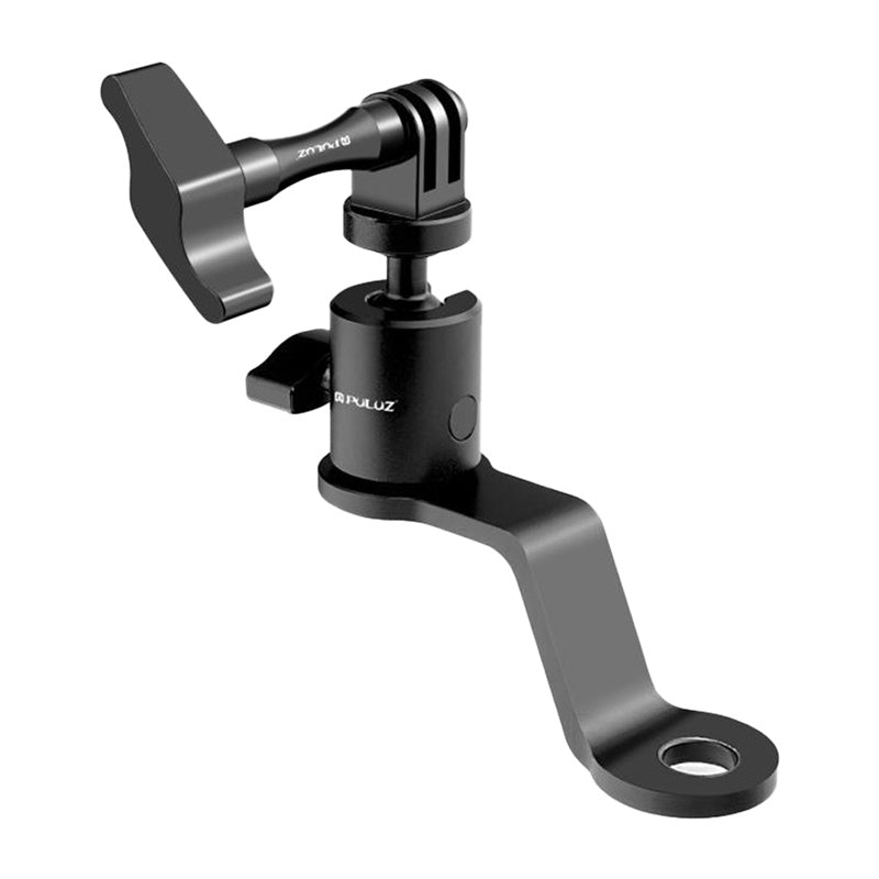 PULUZ Aluminum Motorcycle Mirror Camera Mount (Black)_0