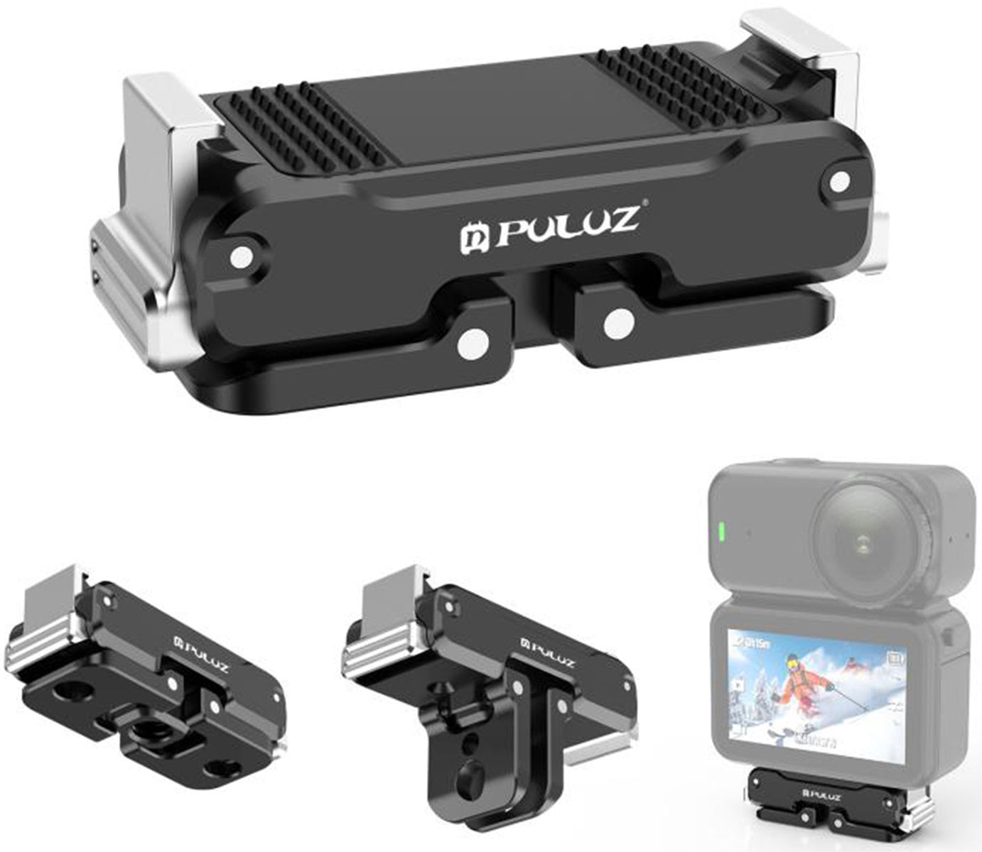 PULUZ Magnetic Metal Holder for DJI Osmo Nano (Black)_3