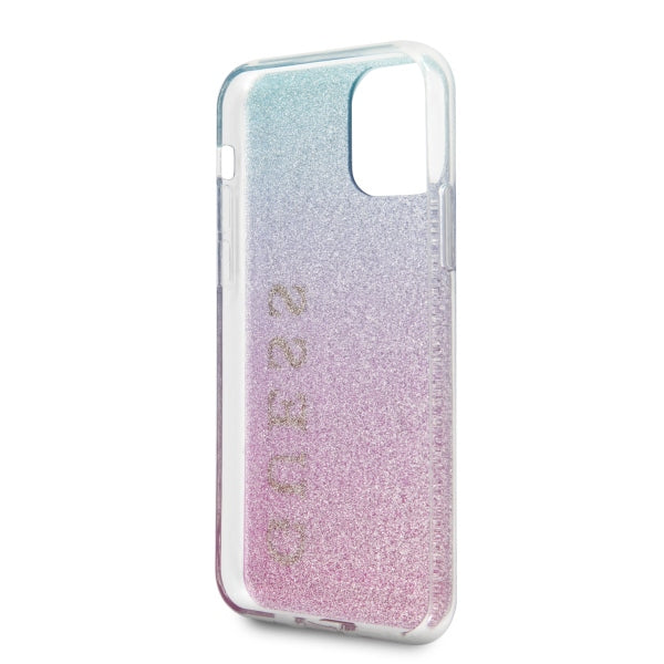 Guess GUHCN58PCUGLPBL iPhone 11 Pro rose blue/pink blue hard case Glitter Gradient_4