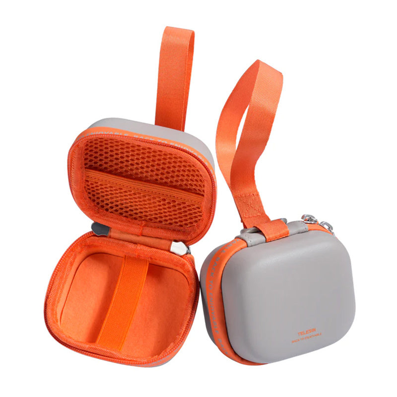 Telesin DisAdv EVA Universal Mini Transport Bag for Sports Cameras (Gray-Orange)_1