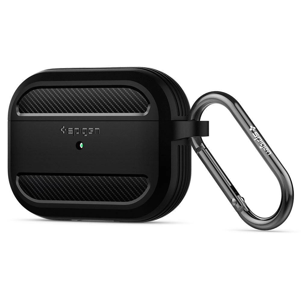 Spigen Rugged Armor Case for Apple AirPods Pro 1 - Matte Black_1