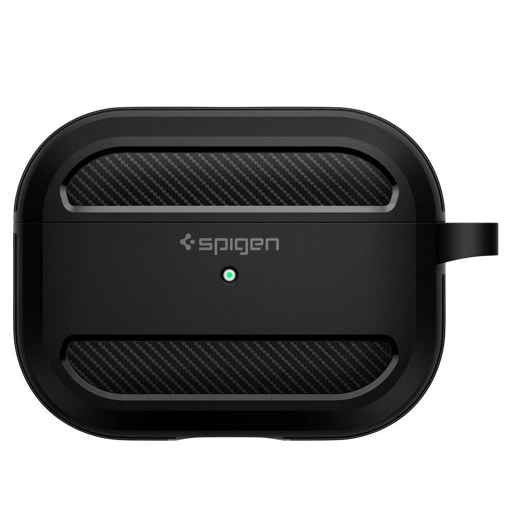 Spigen Rugged Armor Case for Apple AirPods Pro 1 - Matte Black_2