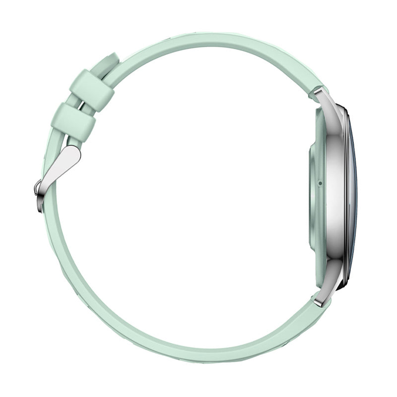 COLMI L28 Smart Watch (Silver-green + green leather strap)_2