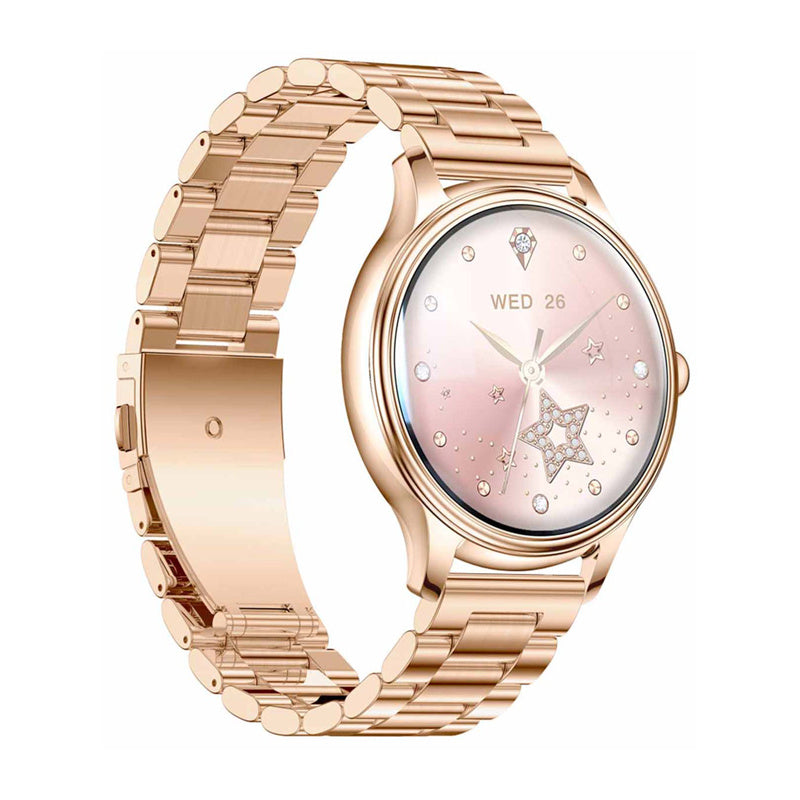 COLMI L28 Smart Watch (Gold + gold steel strap)_2