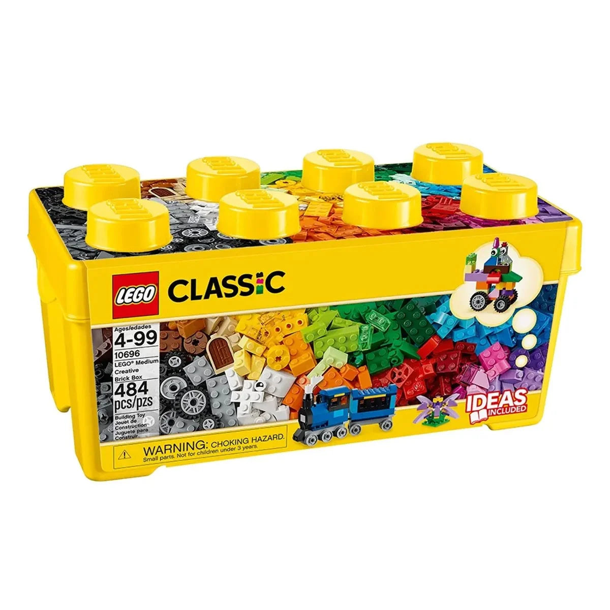 LEGO Classic: Caixa Média de Peças Criativas LEGO | Idades 4-99 | 484 Peças | Item 10696