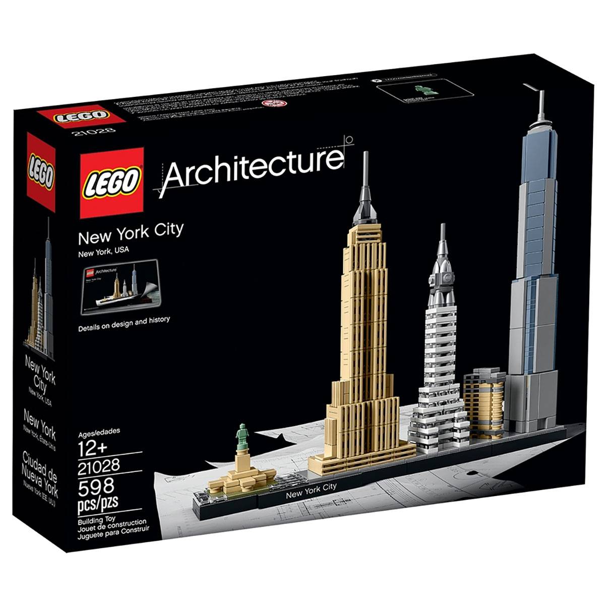 LEGO Architecture: Cidade de Nova Iorque | Idades 18+ | 598 Peças | Item 21028