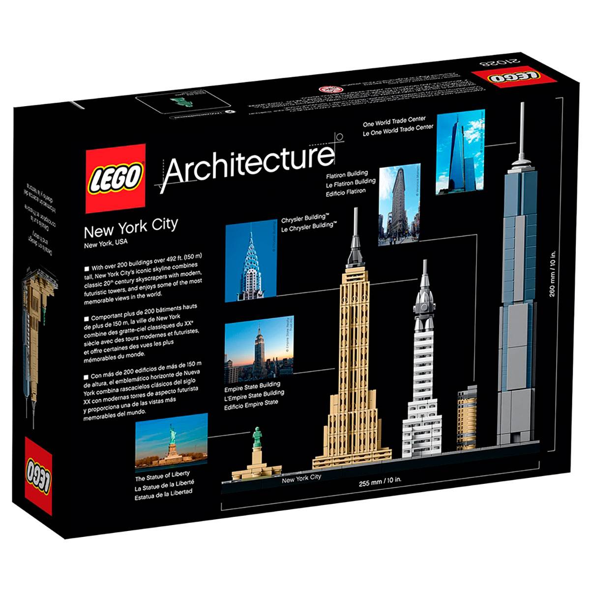 LEGO Architecture: Cidade de Nova Iorque | Idades 18+ | 598 Peças | Item 21028
