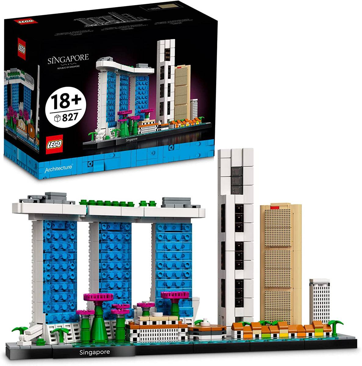 LEGO Architecture: Singapura | Idades 18+ | 827 Peças | Item 21057