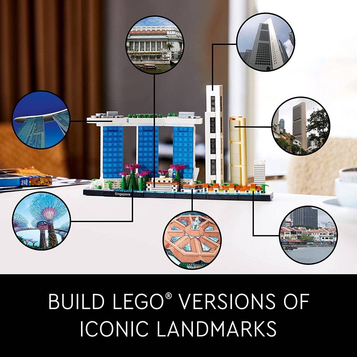 LEGO Architecture: Singapura | Idades 18+ | 827 Peças | Item 21057