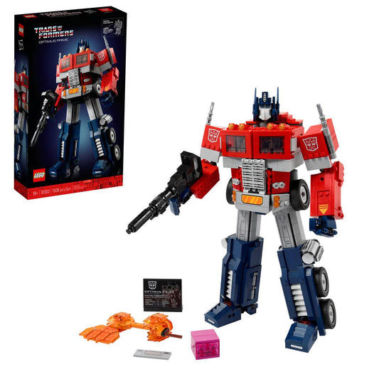 LEGO ICONS: Optimus Prime | Idades 18+ | 1508 Peças | Item 10302