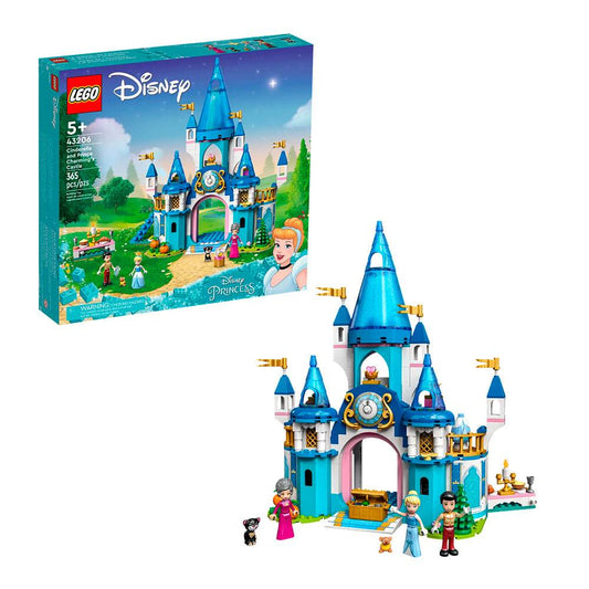 LEGO Disney: O Castelo da Cinderela e do Príncipe Encantado | Idades 5+ | 365 Peças | Item 43206