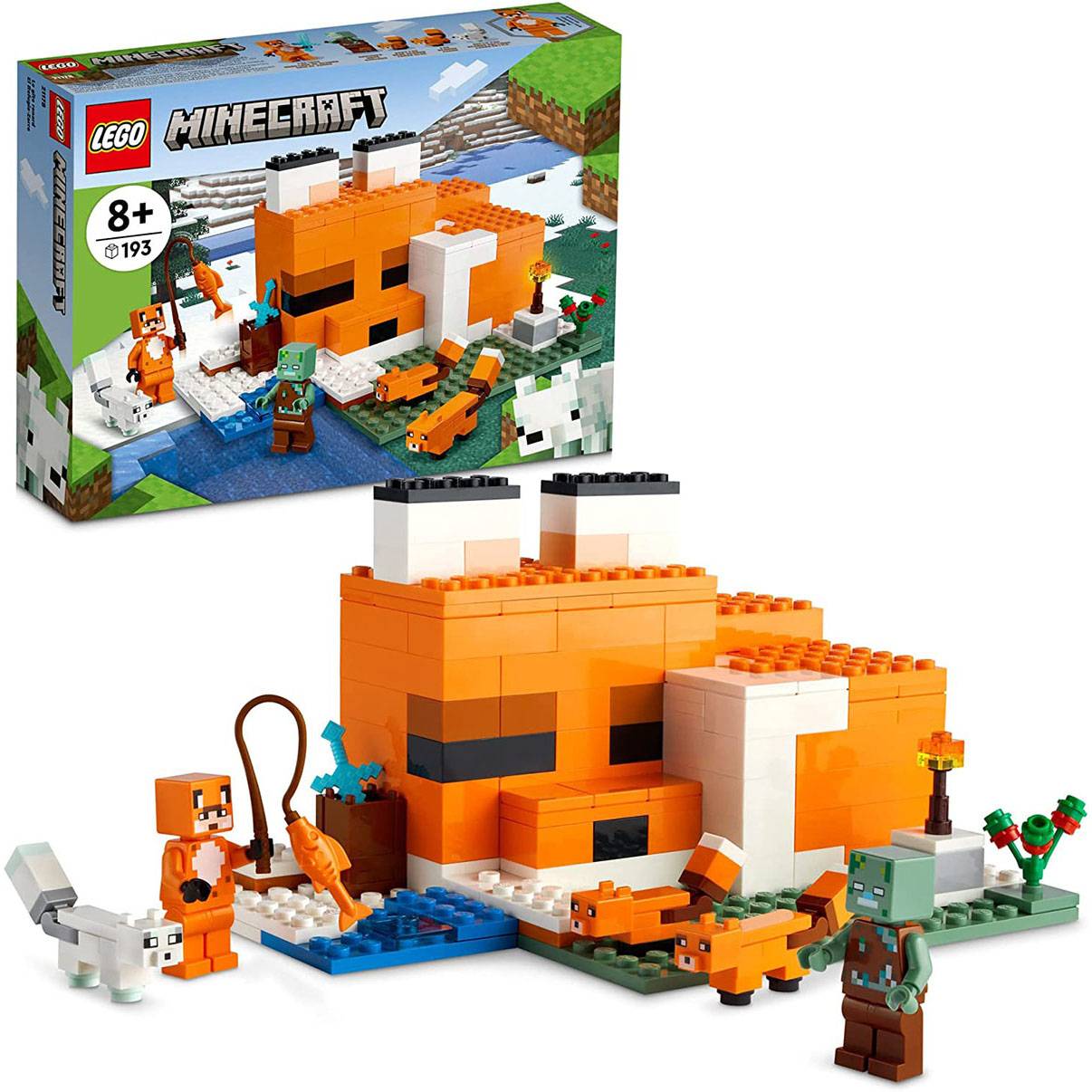 LEGO Minecraft: Pousada da Raposa | Idades 8+ | 193 Peças | Item 21178
