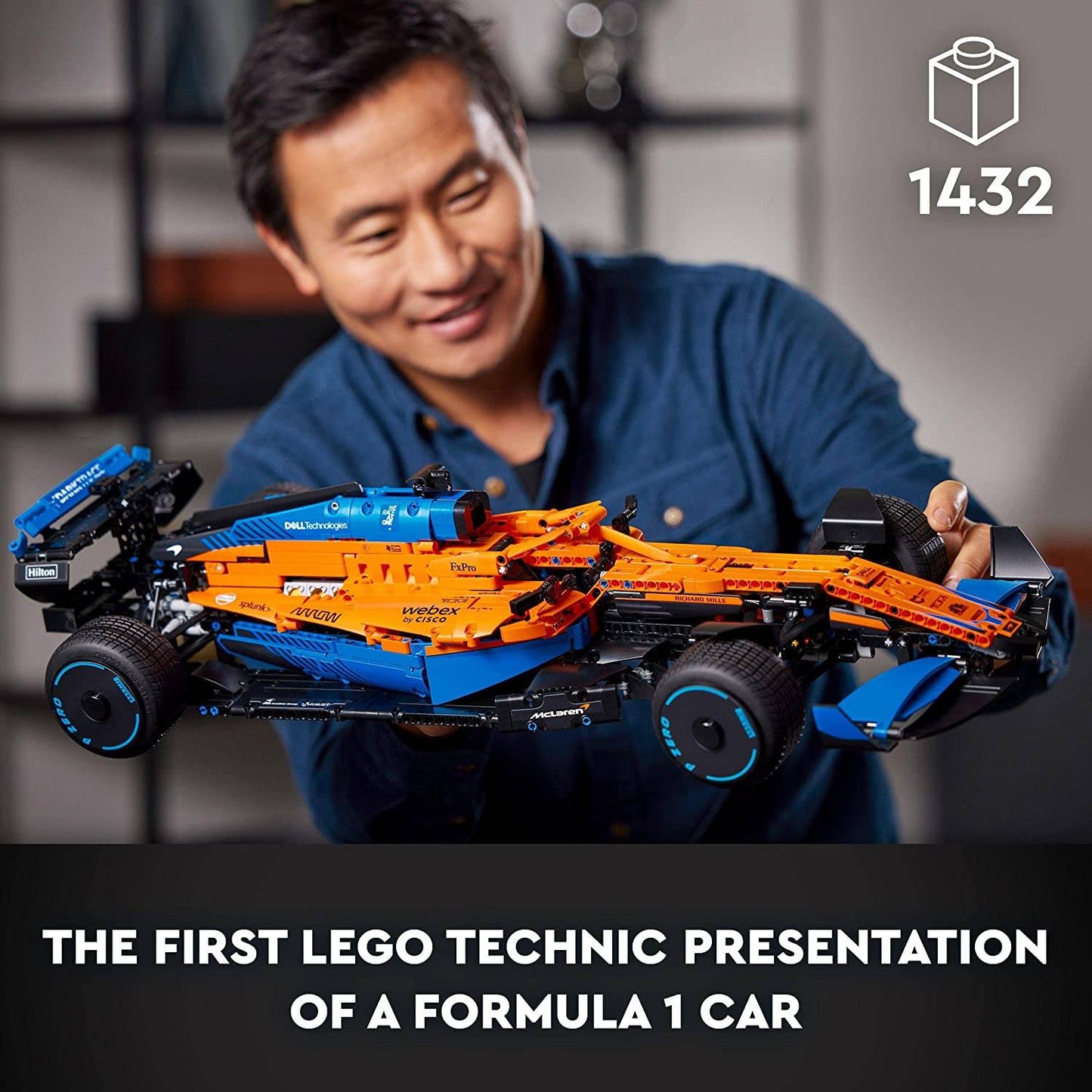 LEGO Technic: Carro de Corrida McLaren Fórmula 1 | Idades 18+ | 1434 Peças | Item 42141