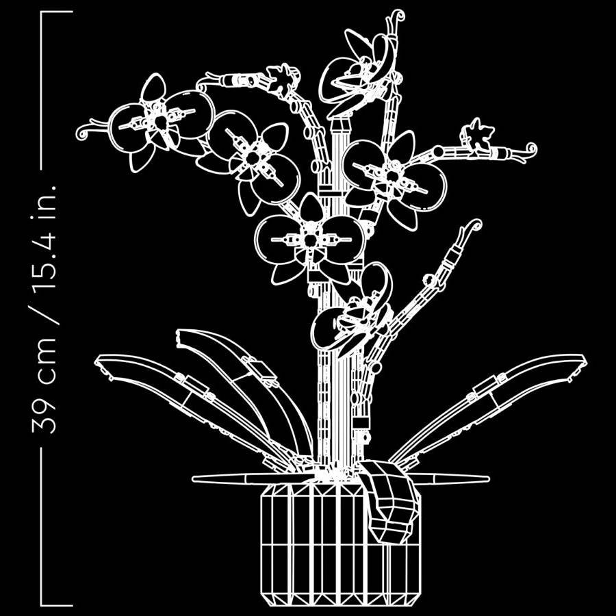 LEGO ICONS: Orquídea | Idades 18+ | 608 Peças | Item 10311