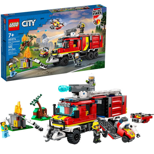 LEGO City: Camião de Controlo de Incêndios | Idades 7+ | 502 Peças | Item 60374