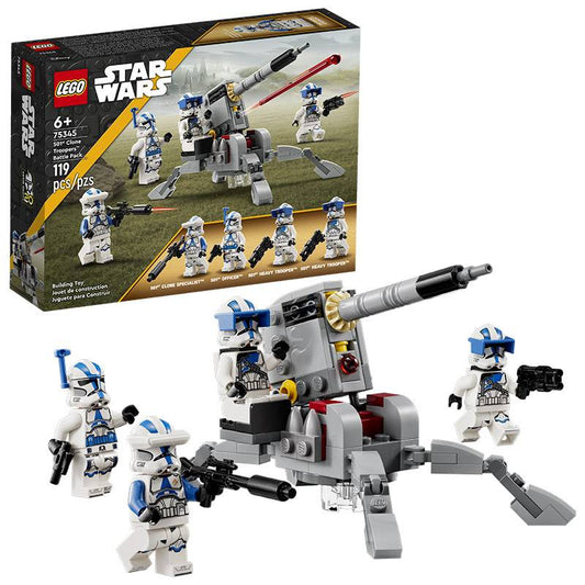 LEGO Star Wars: Pack de Combate Clone Troopers da 501ª. | Idades 6+ | 119 Peças | Item 75345