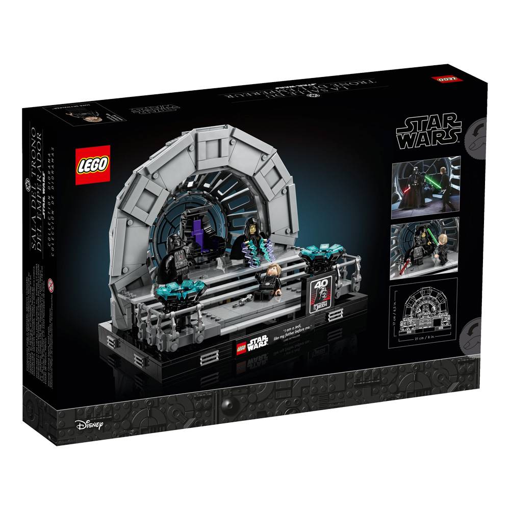 LEGO Star Wars: Diorama da Sala do Trono do Imperador | Idades 18+ | 807 Peças | Item 75352