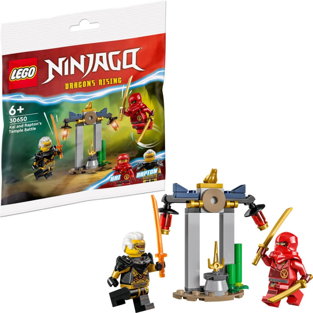 LEGO NINJAGO: Kai e a Batalha no Templo de Rapton | Idades 6+ | 47 Peças | Item 30650