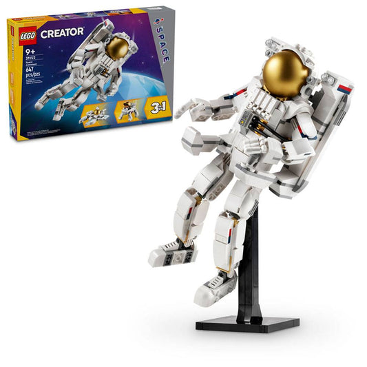 LEGO Creator 3-in-1: Astronauta | Idades 9+ | 647 Peças | Item 31152