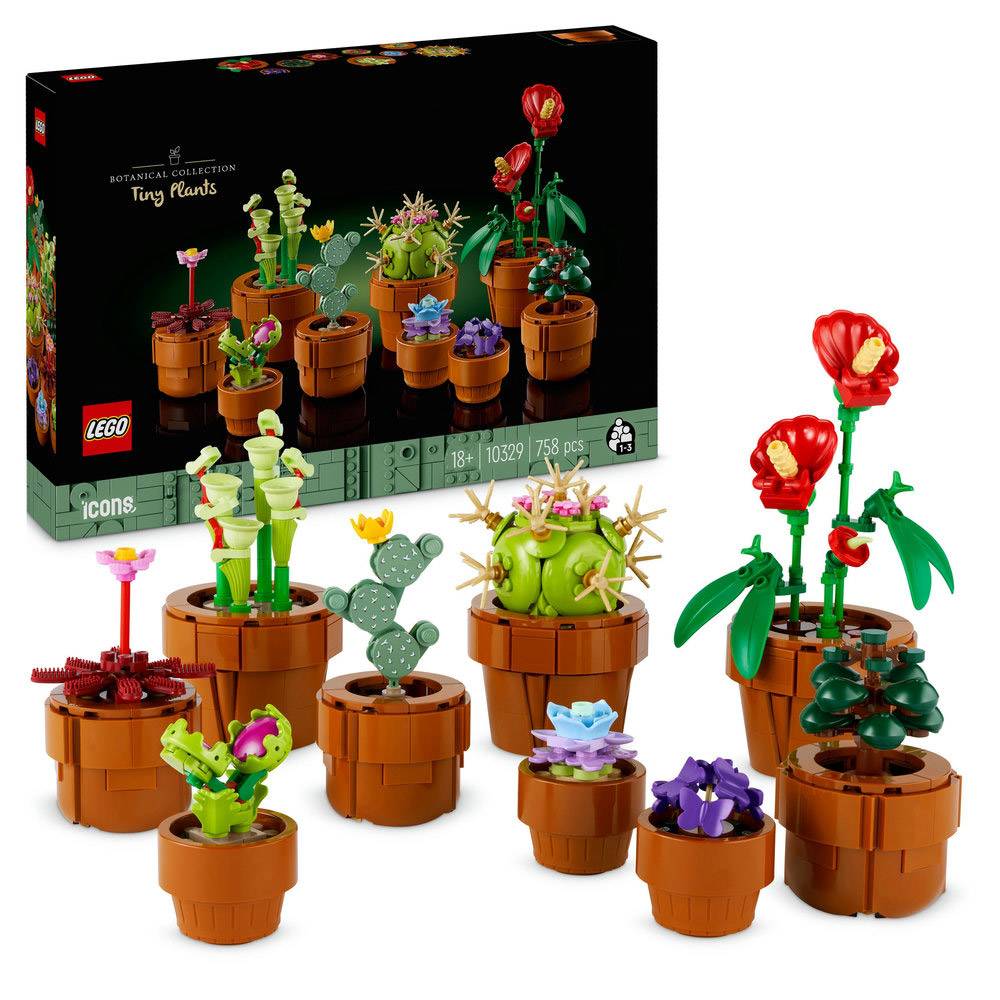 LEGO ICONS: Plantas em Miniatura | Idades 18+ | 758 Peças | Item 10329