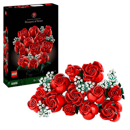LEGO ICONS: Buquê de Rosas | Idades 18+ | 822 Peças | Item 10328