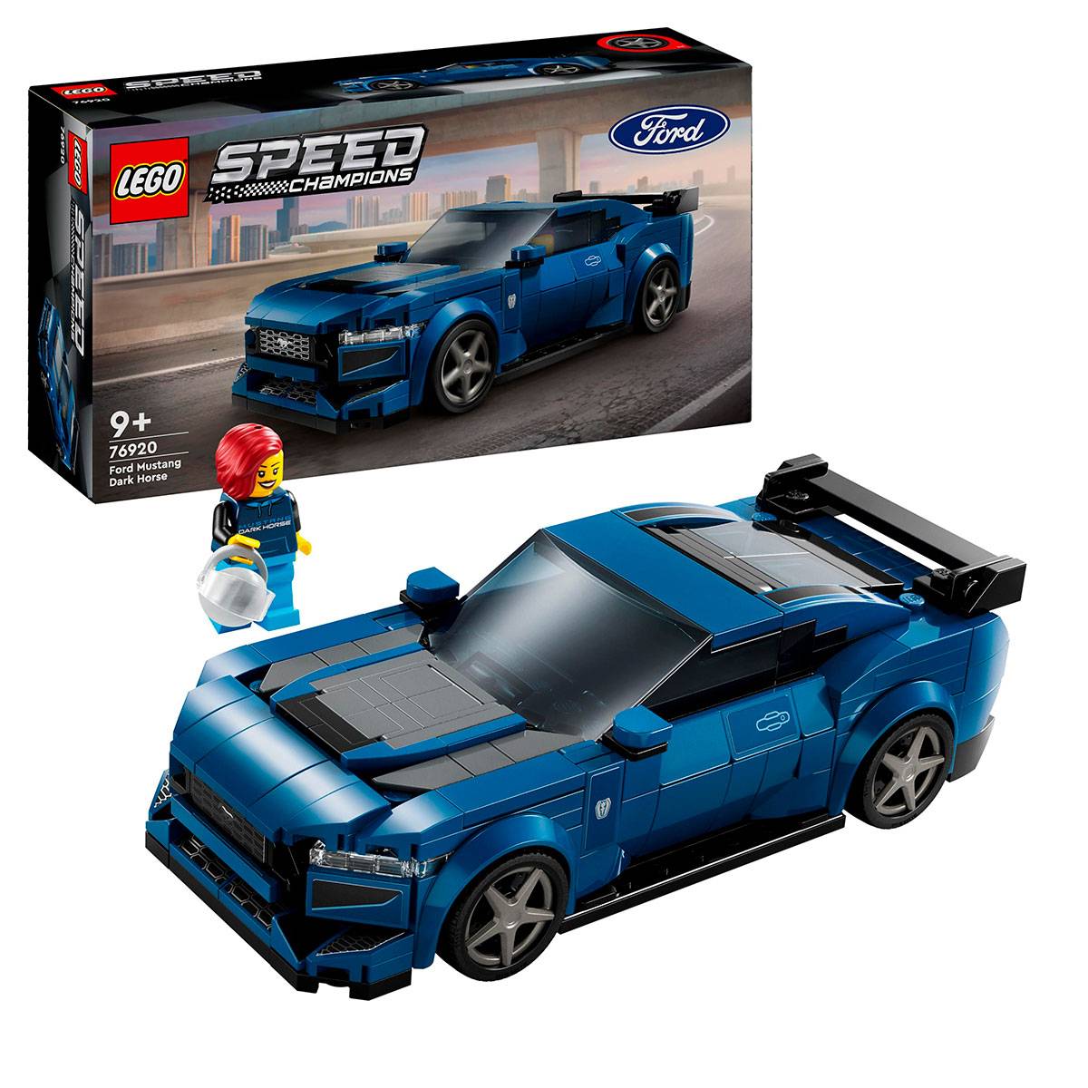 LEGO Speed Champions: Carro Desportivo Ford Mustang Dark Horse | Idades 9+ | 344 Peças | Item 76920