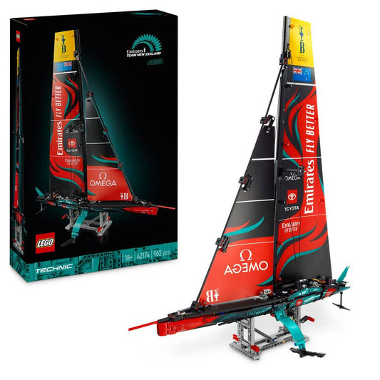 LEGO Technic: Veleiro Emirates Team New Zealand AC75 | Idades 18+ | 962 Peças | Item 42174