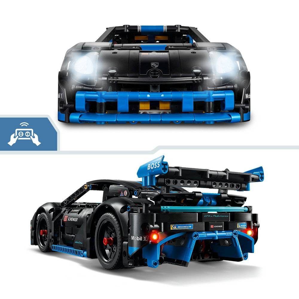 LEGO Technic: Carro de Corrida Porsche GT4 e-Performance | Idades 10+ | 834 Peças | Item 42176