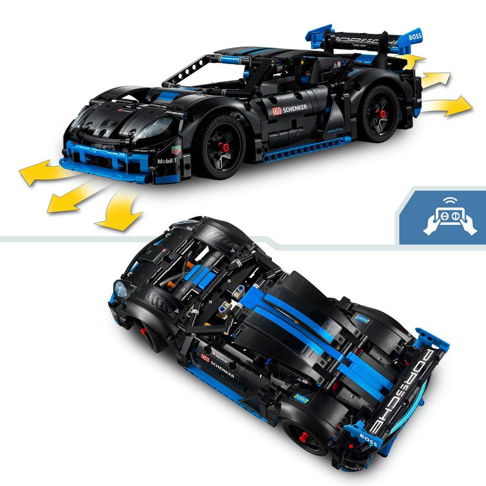 LEGO Technic: Carro de Corrida Porsche GT4 e-Performance | Idades 10+ | 834 Peças | Item 42176